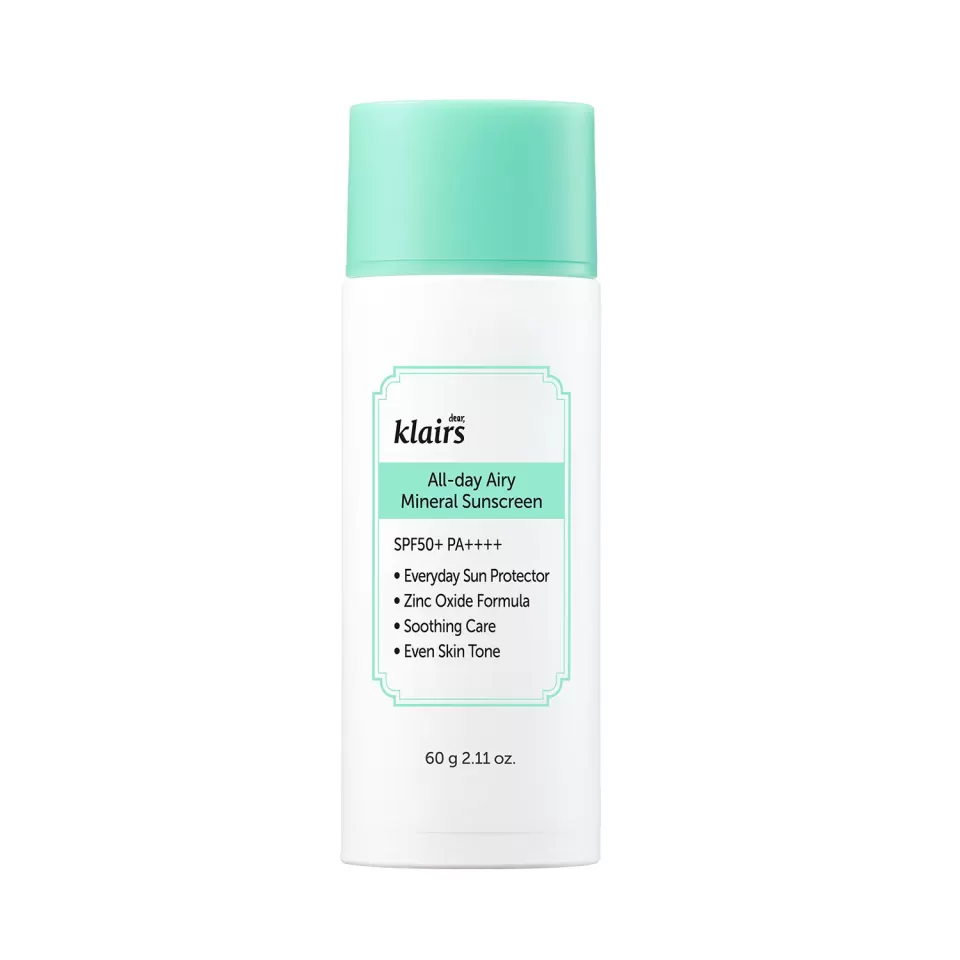 Dear Klairs All-Day Airy Mineral Sunscreen SPF50+ PA++++