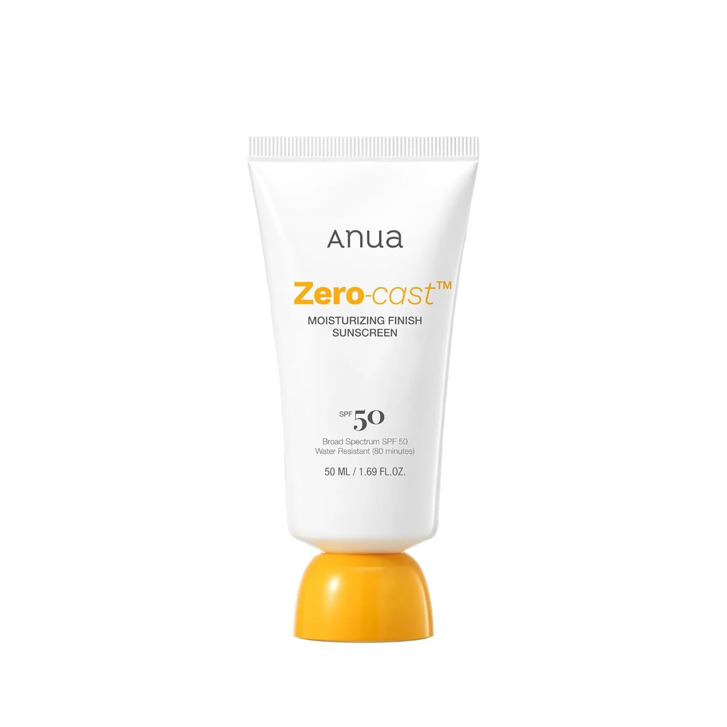Anua Zero-Cast Moisturizing Finish Sunscreen SPF50+