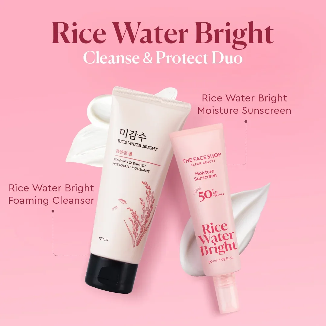 Rice Water Bright Cleanse & Protect Duo
