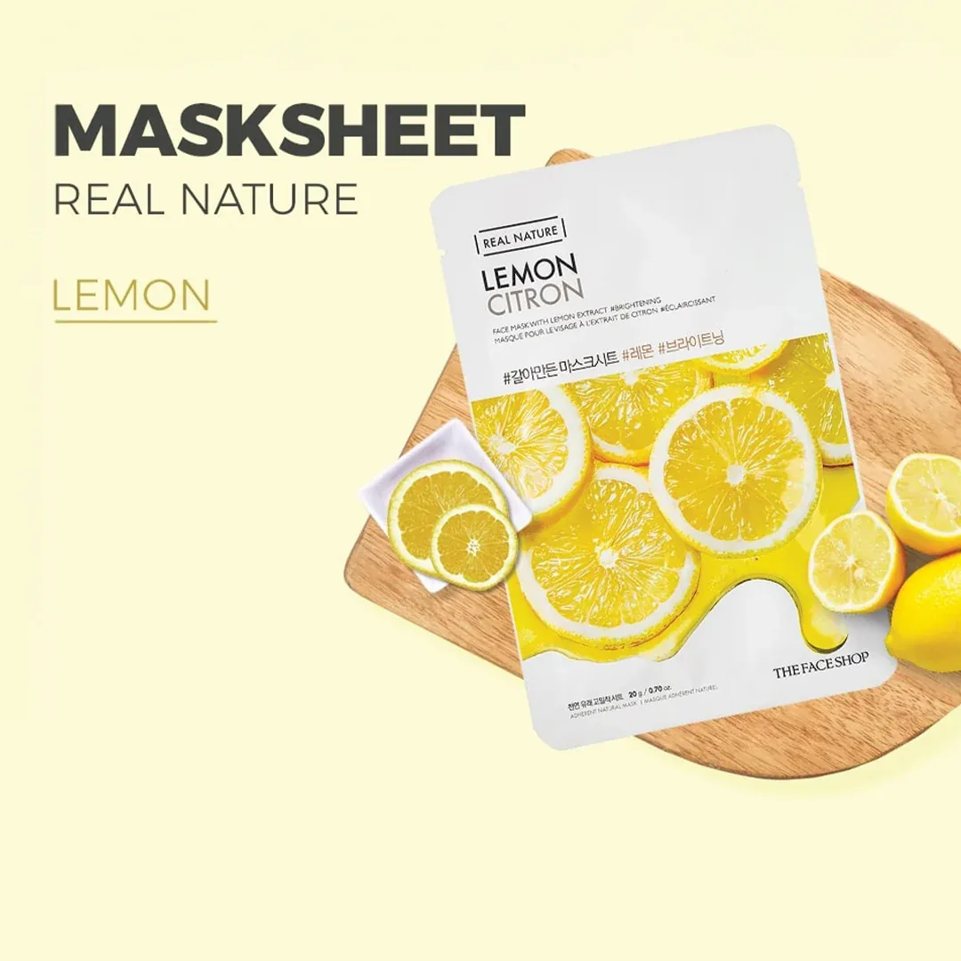 Real Nature Lemon Face Mask 20g