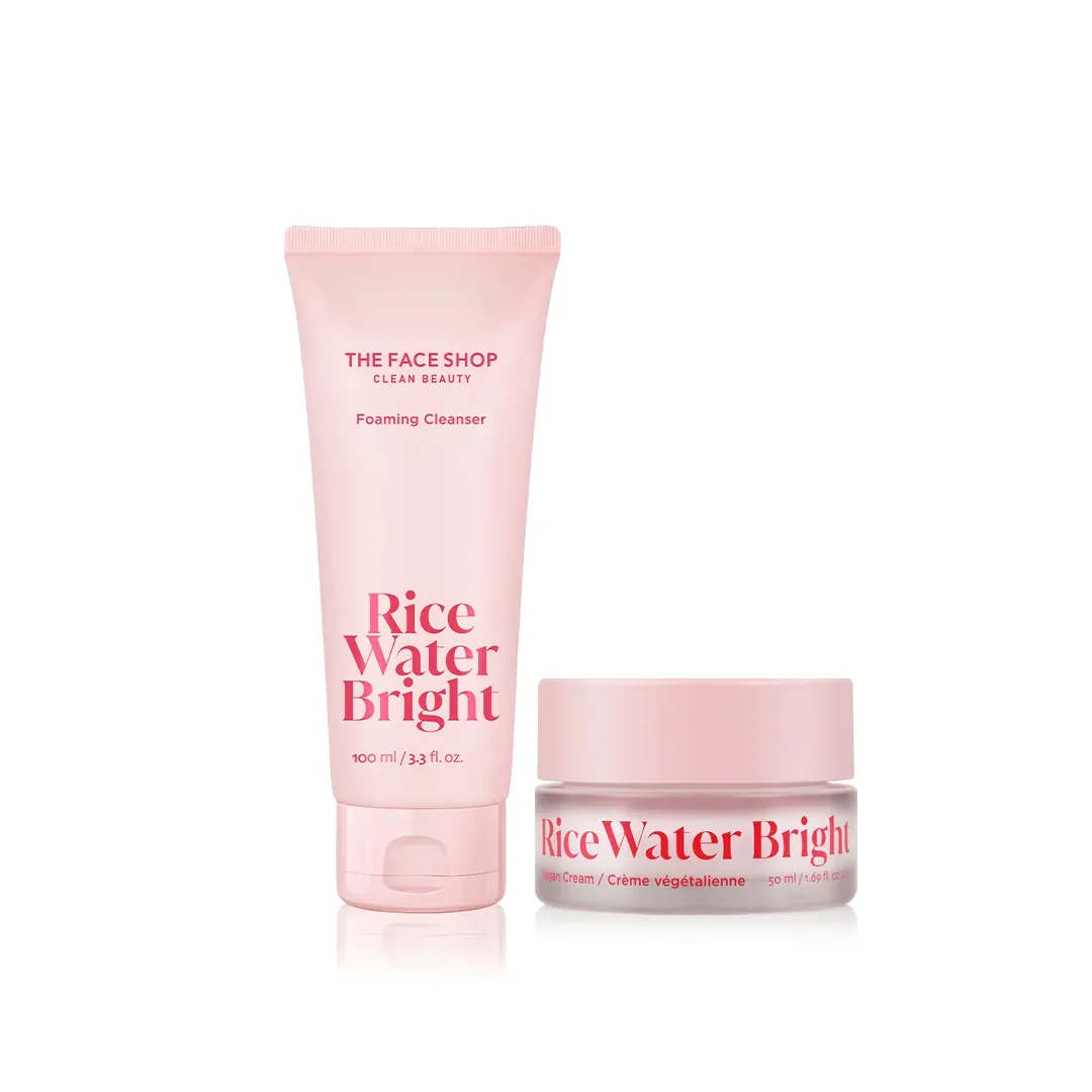 The Face Shop Rice Water Bright Cleanse & Moisturize Duo