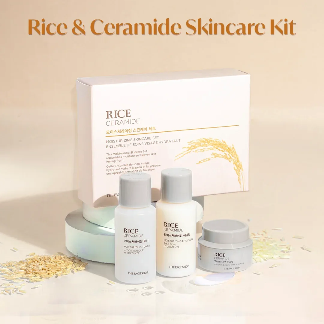 Ceramide & Rice Moisturizing Skincare kit