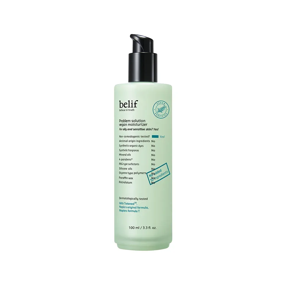 belif problem solution vegan moisturizer 100 ml