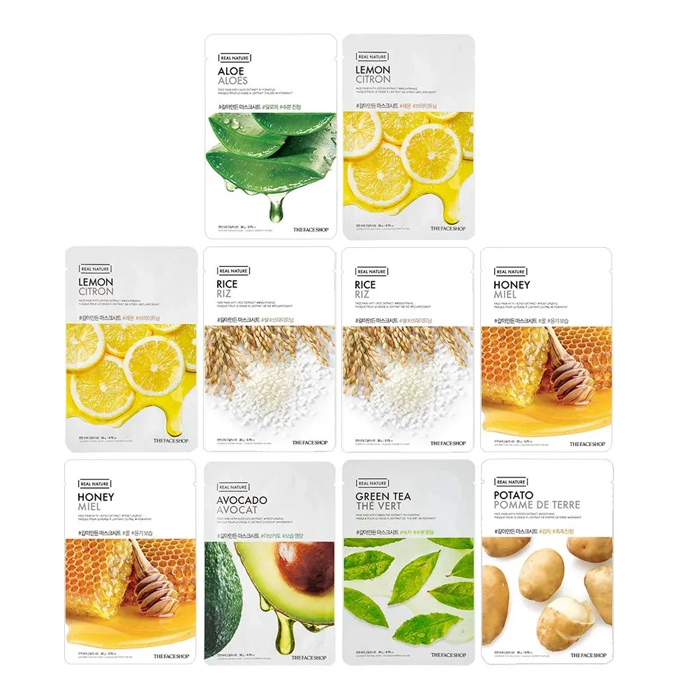 Real Nature Glowing Bride Masksheet Combo - Pack of 10