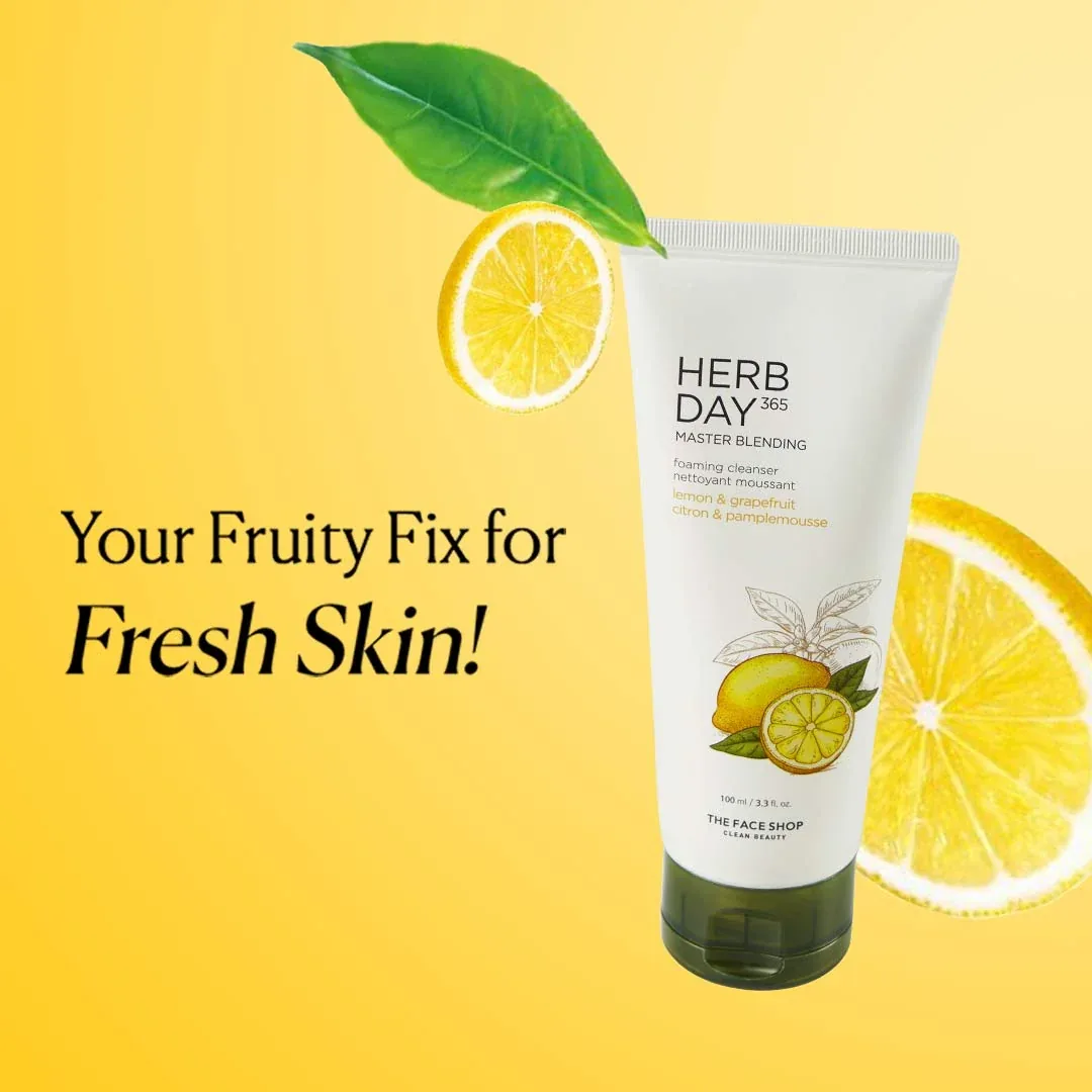 Herb Day 365 Foaming Cleanser - Lemon & Grapefruit 100 ml