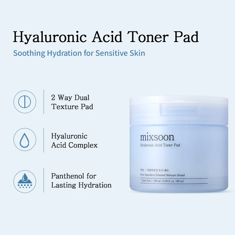 Hyaluronic Acid Toner Pad - 180ml/80ea