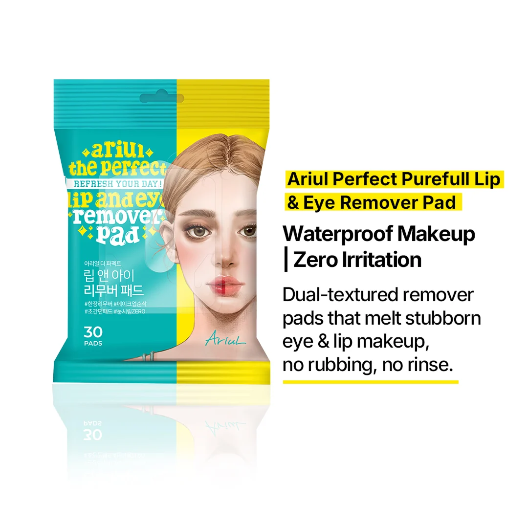Perfect Purefull Lip and Eye Remover Pad - (30 sheets)