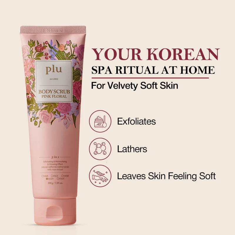 Body Scrub Pink Floral 200g